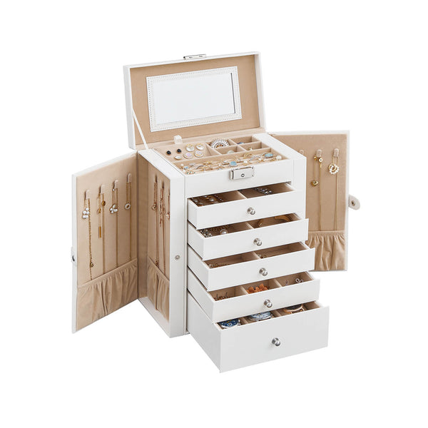 SONGMICS 6-Tier Jewellery Case UKJBC152W01