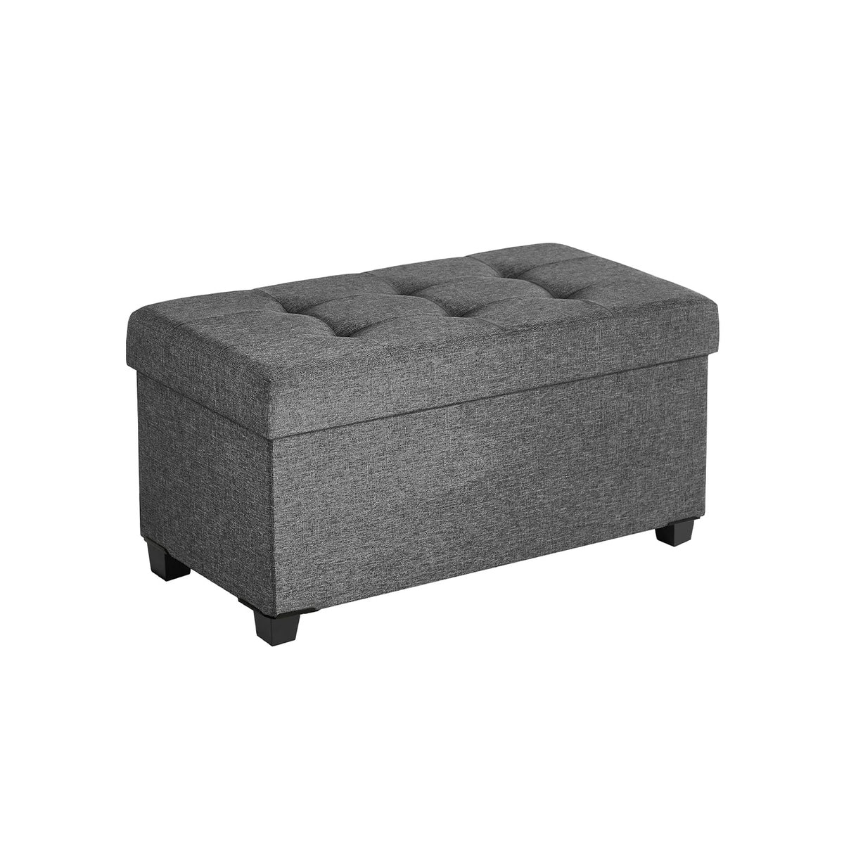 SONGMICS Dark Grey Storage Ottoman 68L | SONGMICS HOME