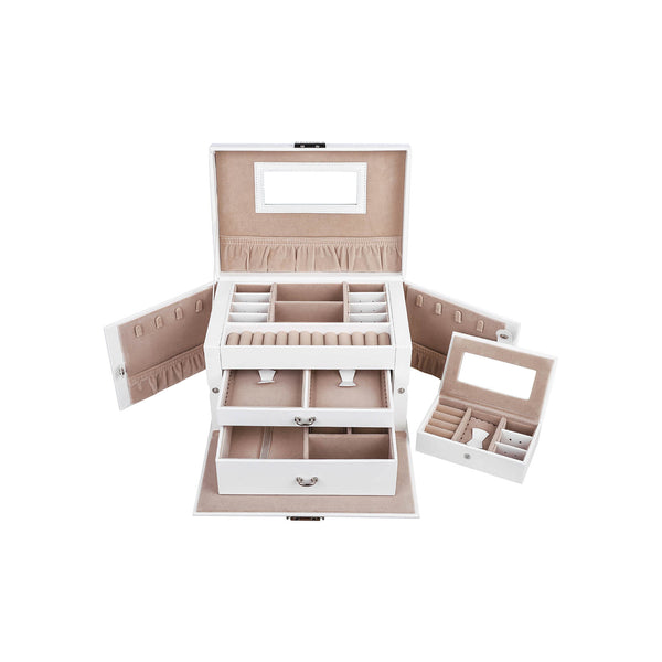 SONGMICS Side Open Jewellery Box UKJBC121W