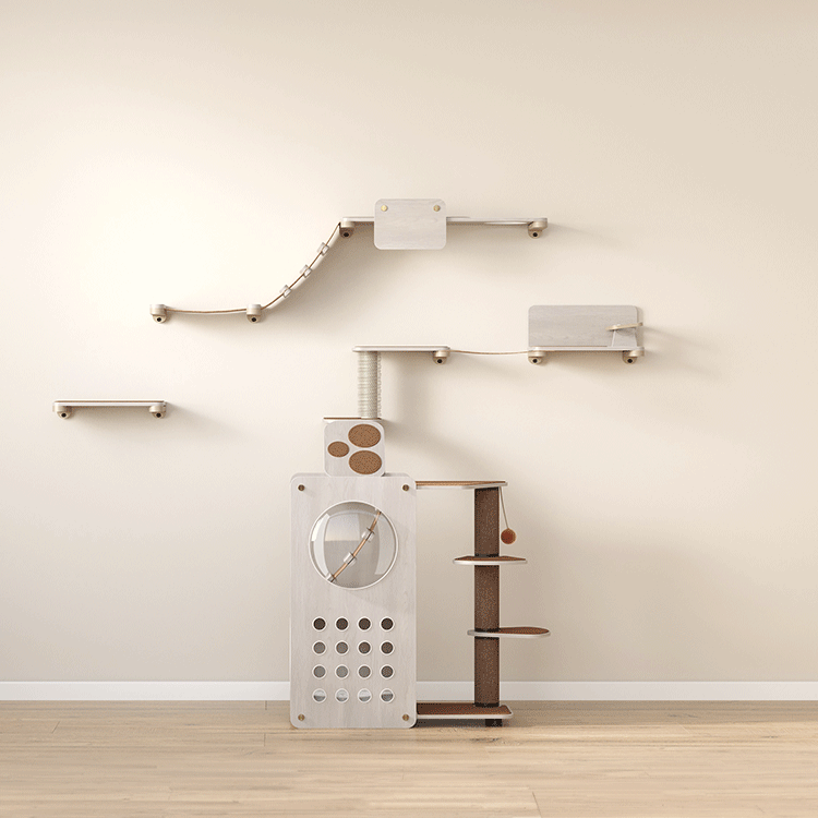 Wall Mounted Cat Furniture Clickat By Feandrea wall-mounted-cat-furniture-clickat-by-feandrea