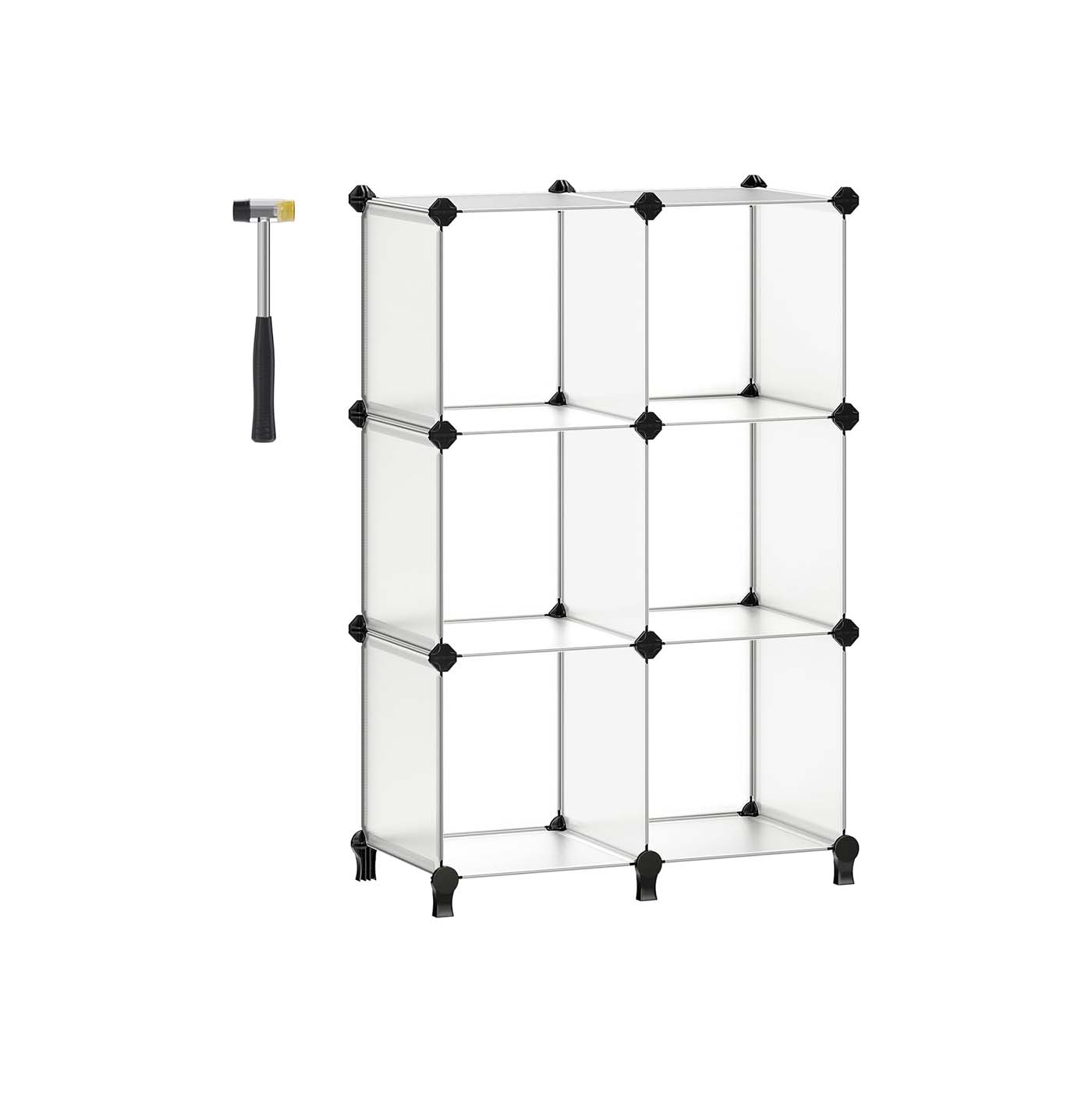 6 Cube Plastic Storage Unit Feet