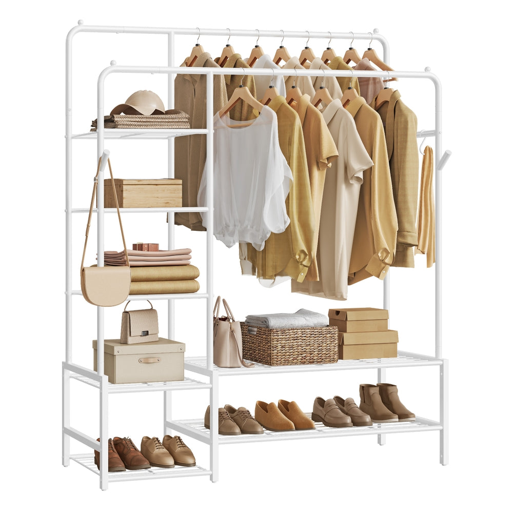 Anker Studio Clothes Rack Open wardrobe clothes rack with shelves and hanging rods