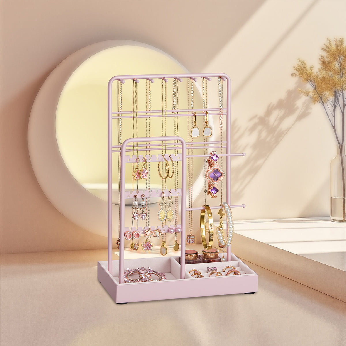 SONGMICS Jewellery Stand with Velvet Tray | SONGMICS HOME