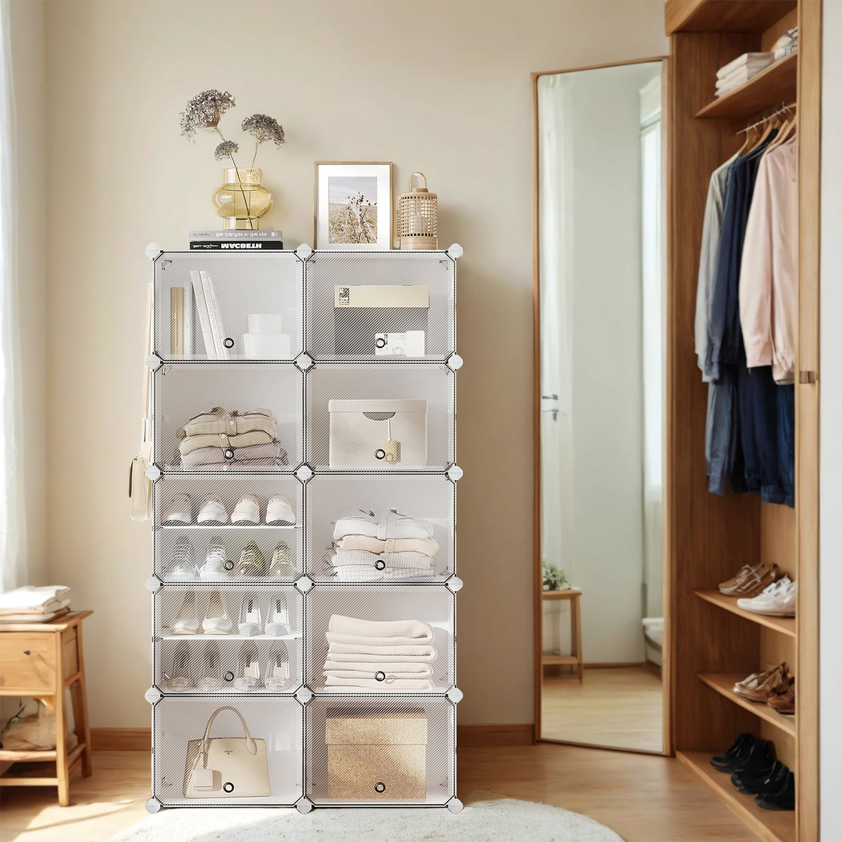 SONGMICS 10-Slot Modular Storage Organiser Unit | SONGMICS HOME