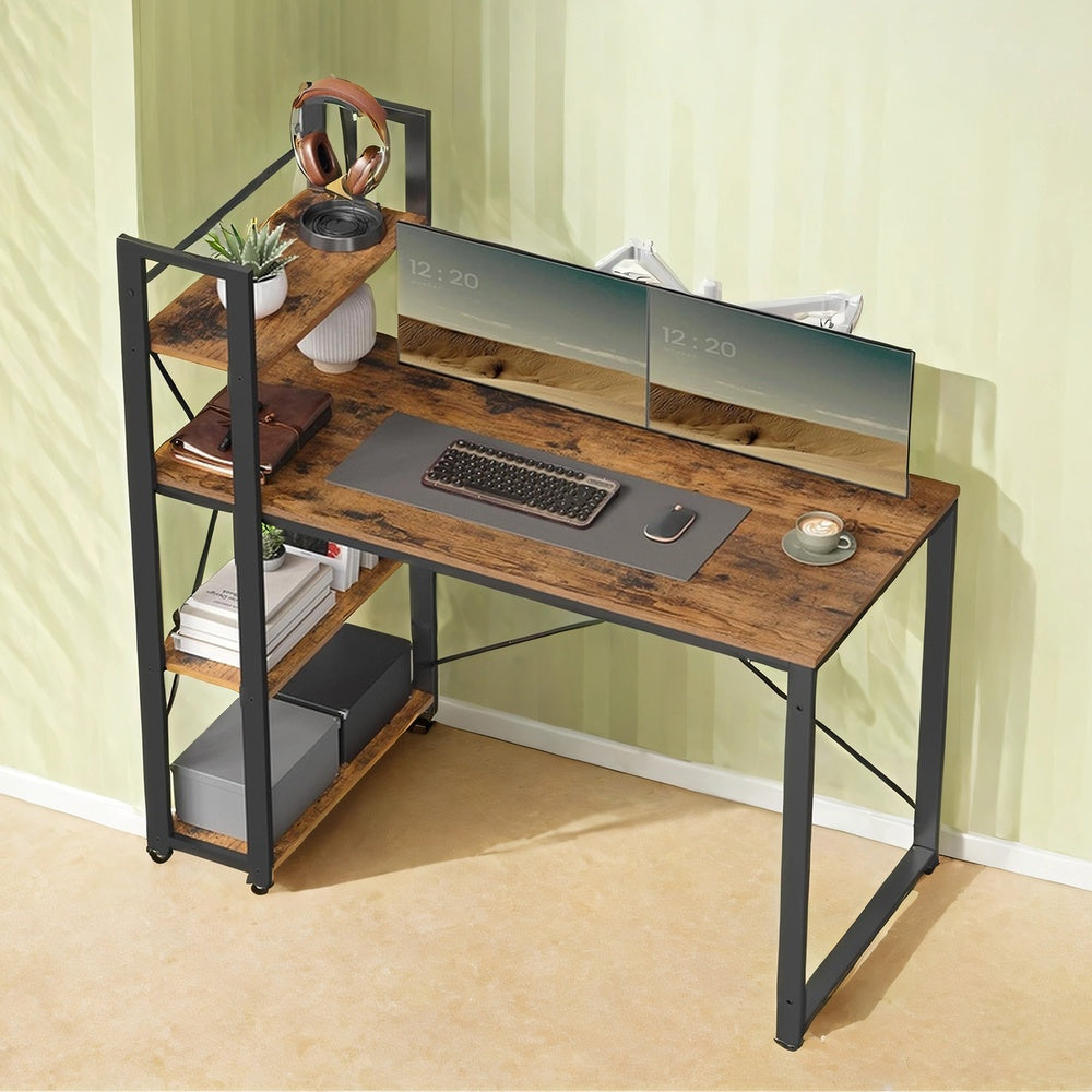Storage Shelves Computer Desk