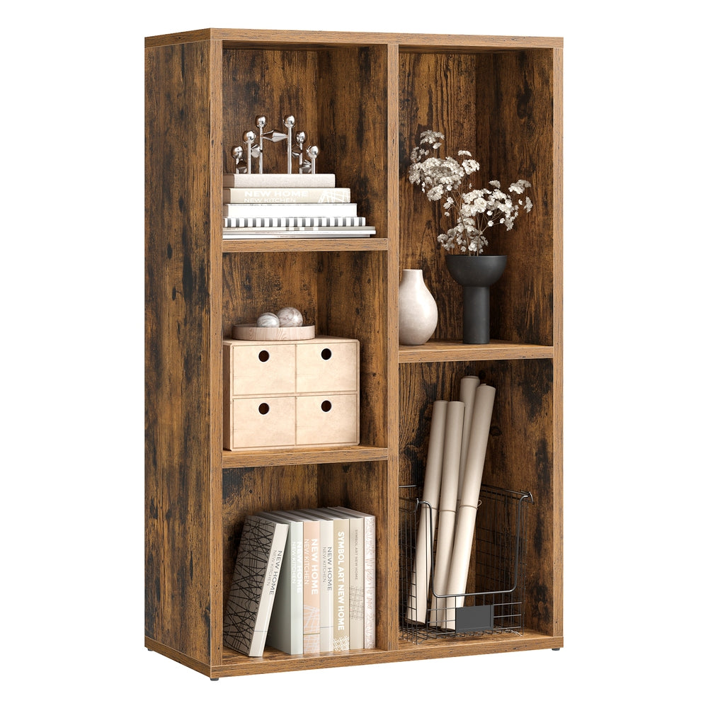 Wooden 5 Grid Bookcase