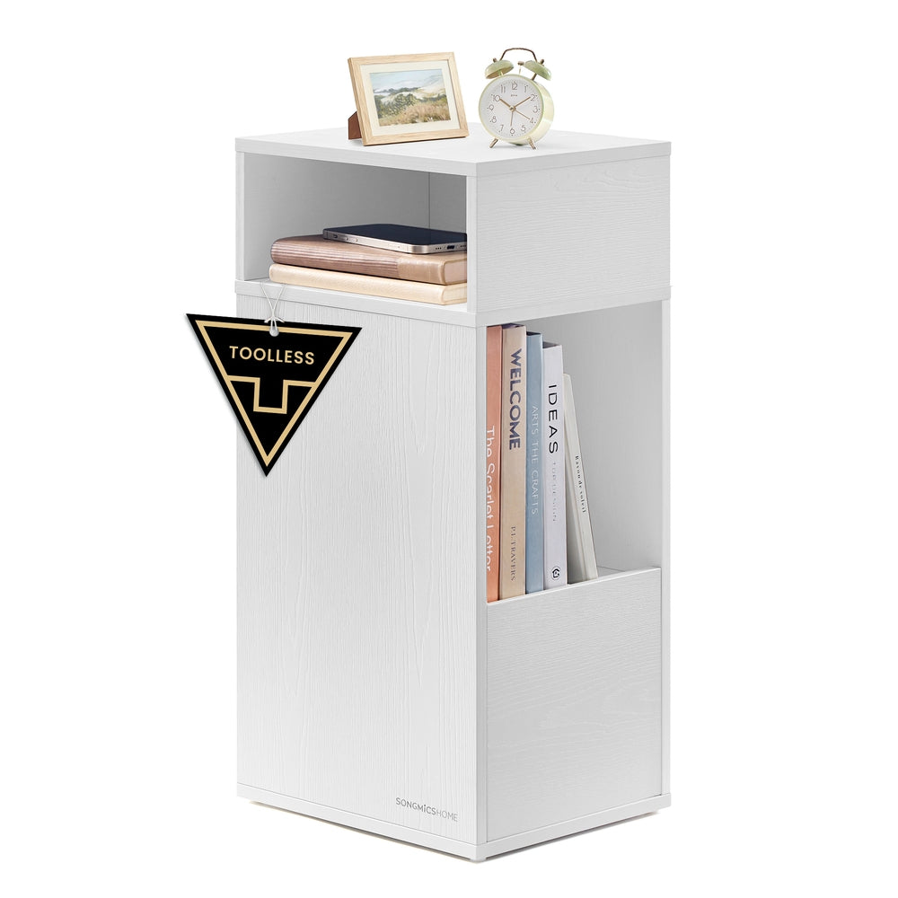 Slim Bedside Table Set With Drawer