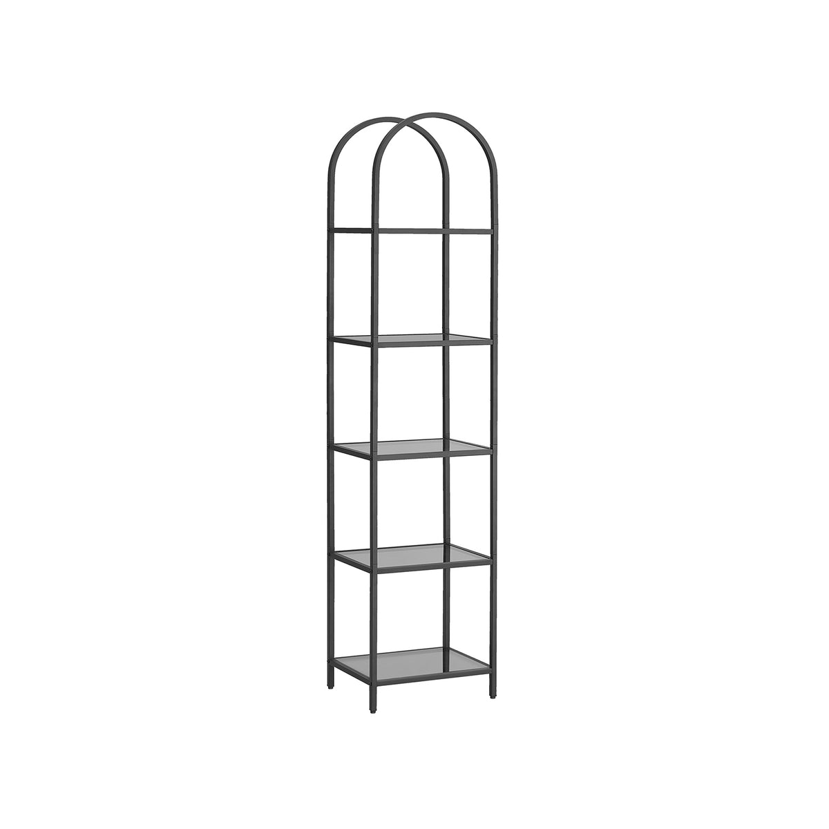 VASAGLE 5-Tier Arched Shelf | SONGMICS HOME